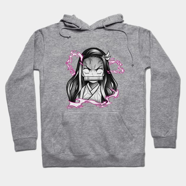 nezuko Hoodie by boxermaniac